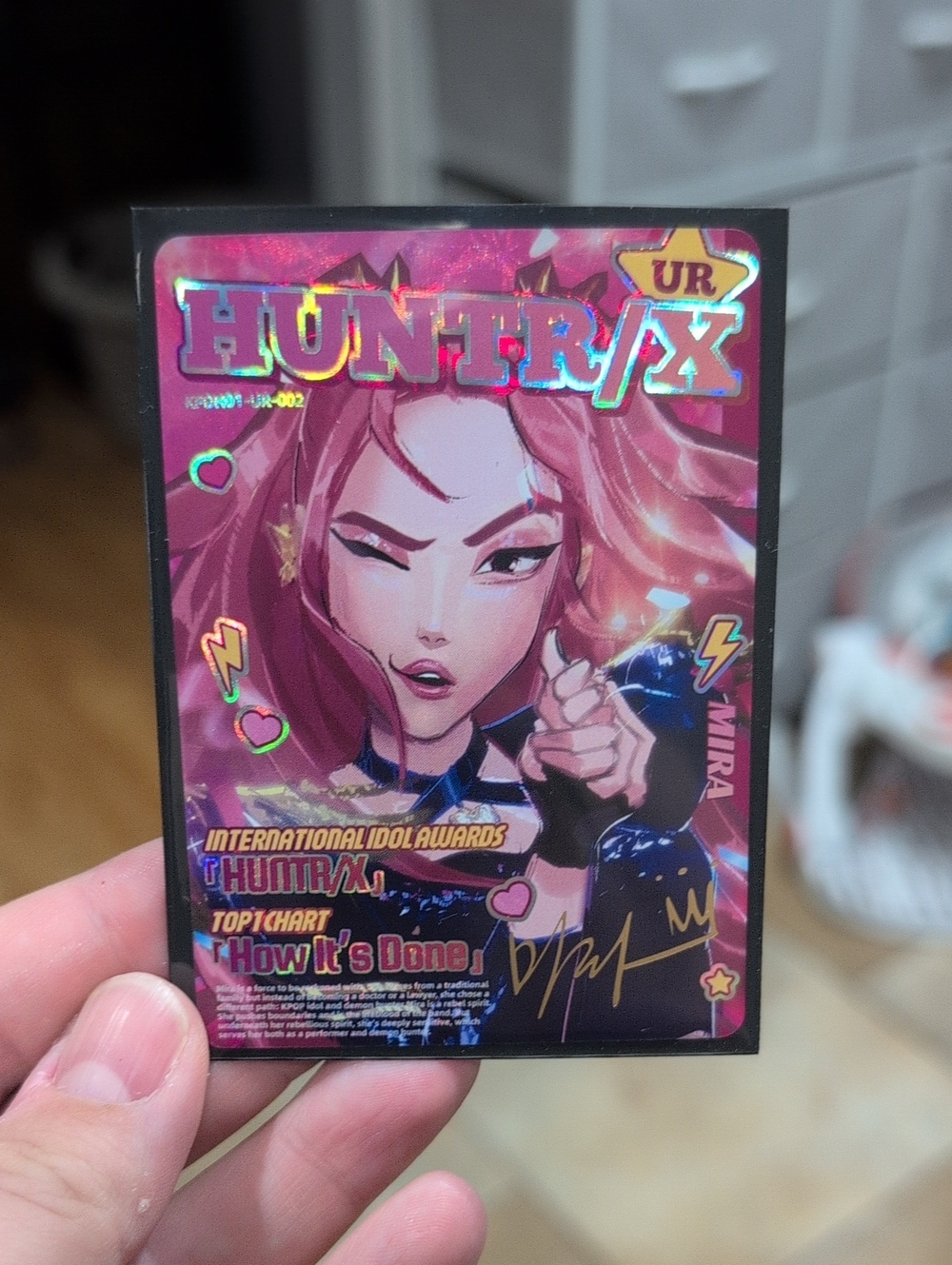Mint Condition K-Pop Demon Hunters Trading Card UR Saja Boys Baby
